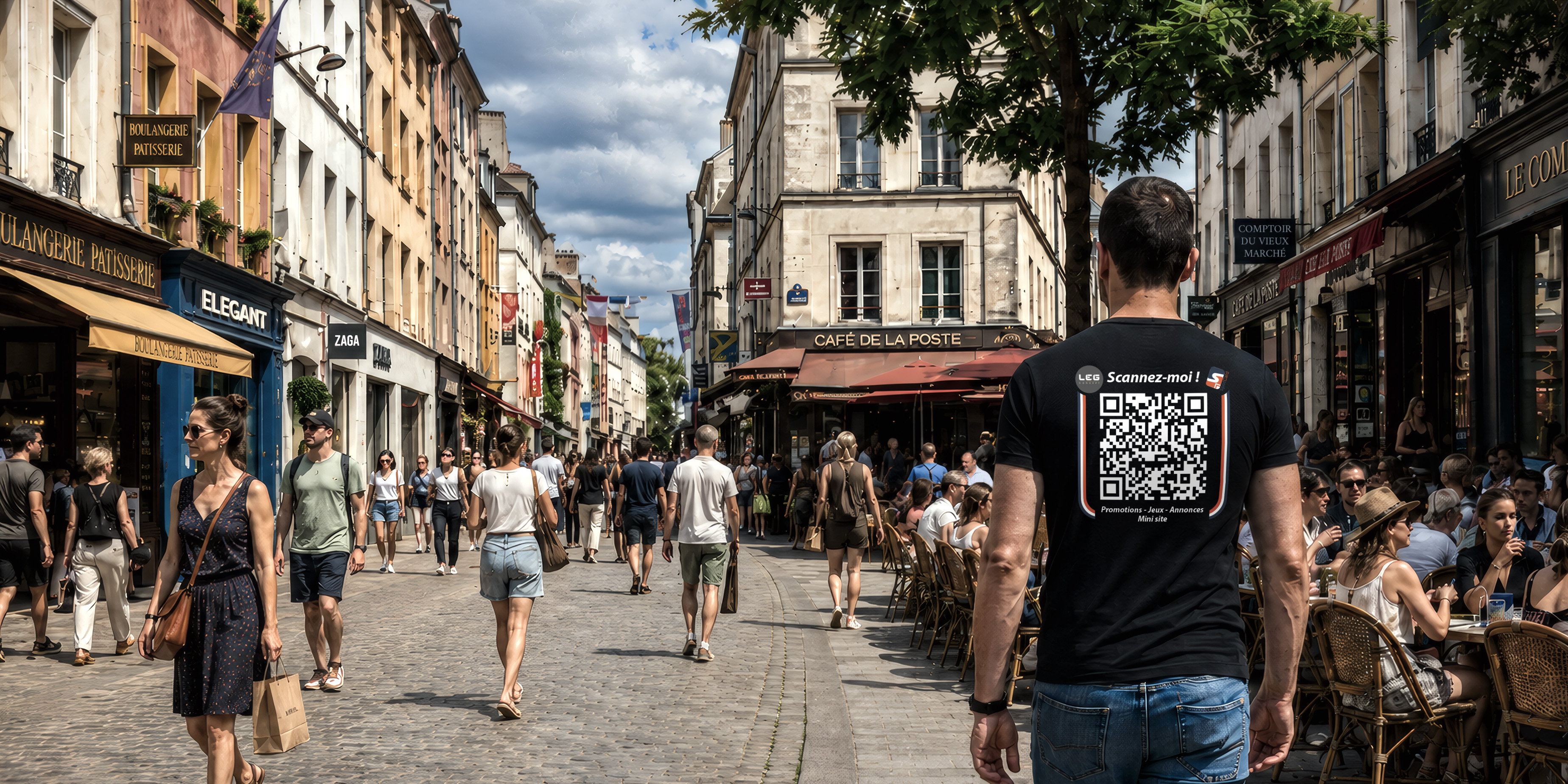 SpotCard utilisé par un artisan pour présenter services et réalisations